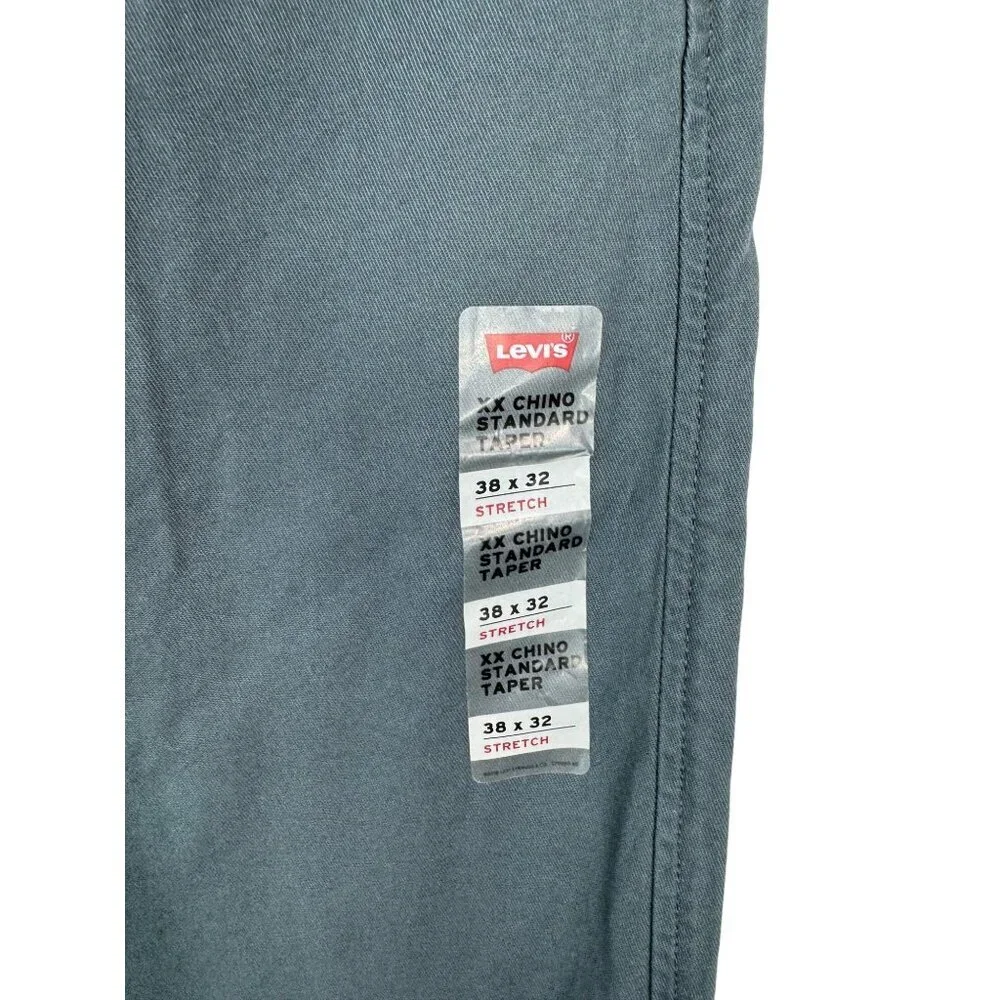 Levi's‎ Men's XX Chino Standard Taper Fit Stretch Pants blue sz 38x32